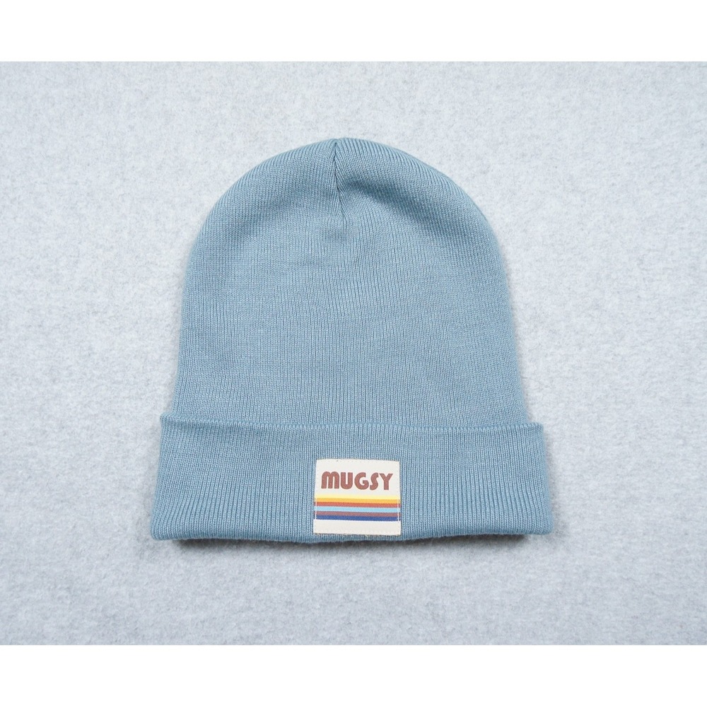 Mugsy Hat Adult One Size Blue Beanie Cap Knit Outdoors Casual Adventure Unisex